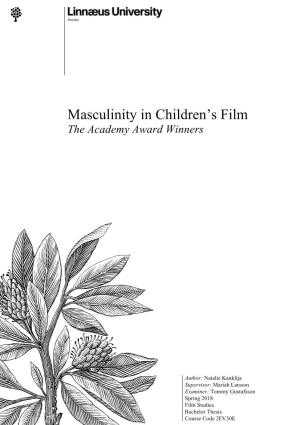 Masculinity in Children's Film