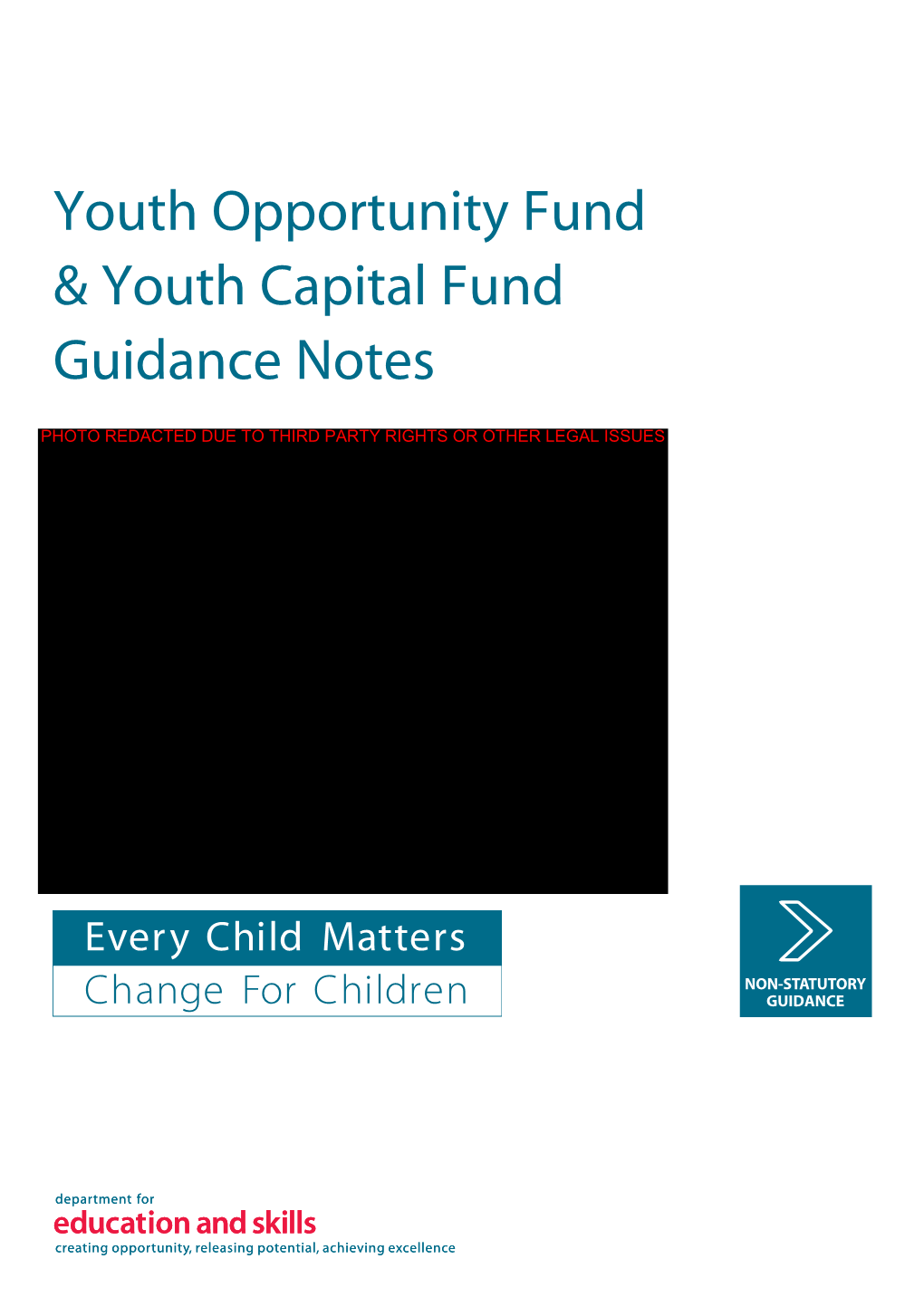 Youth Opportunity Fund & Youth Capital Fund Guidance Notes