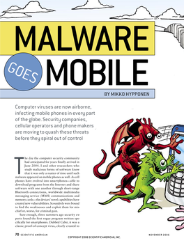 Malware Goes Mobile by Mikko Hypponen