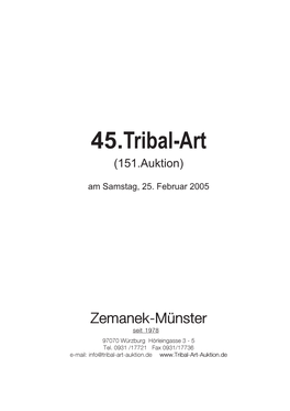 45.Tribal-Art (151.Auktion)