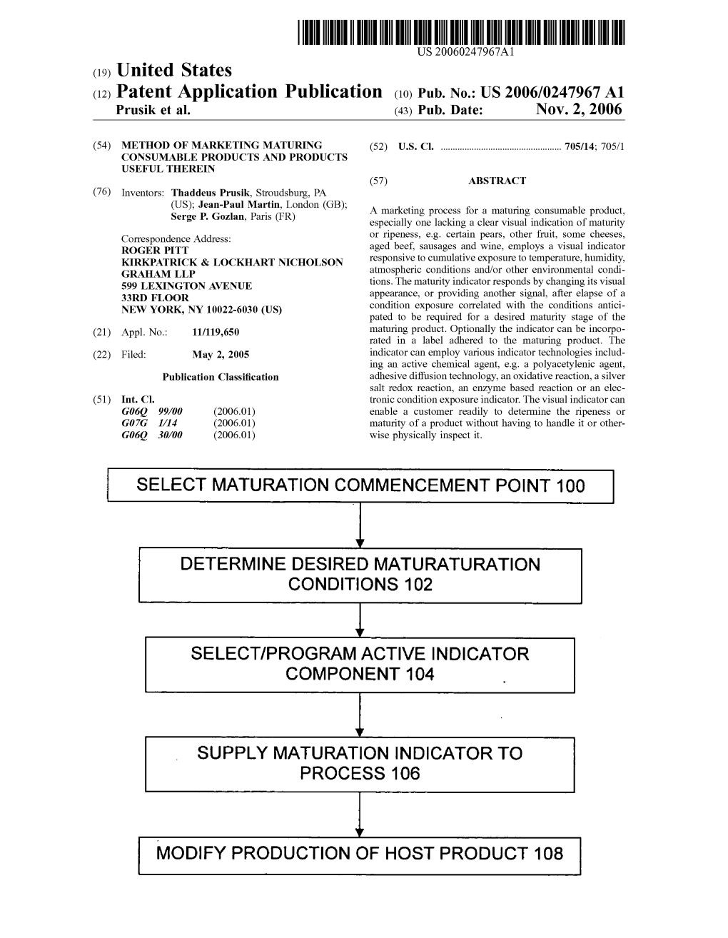 MODIFY PRODUCTION of HOST PRODUCT 108 Patent Application Publication Nov