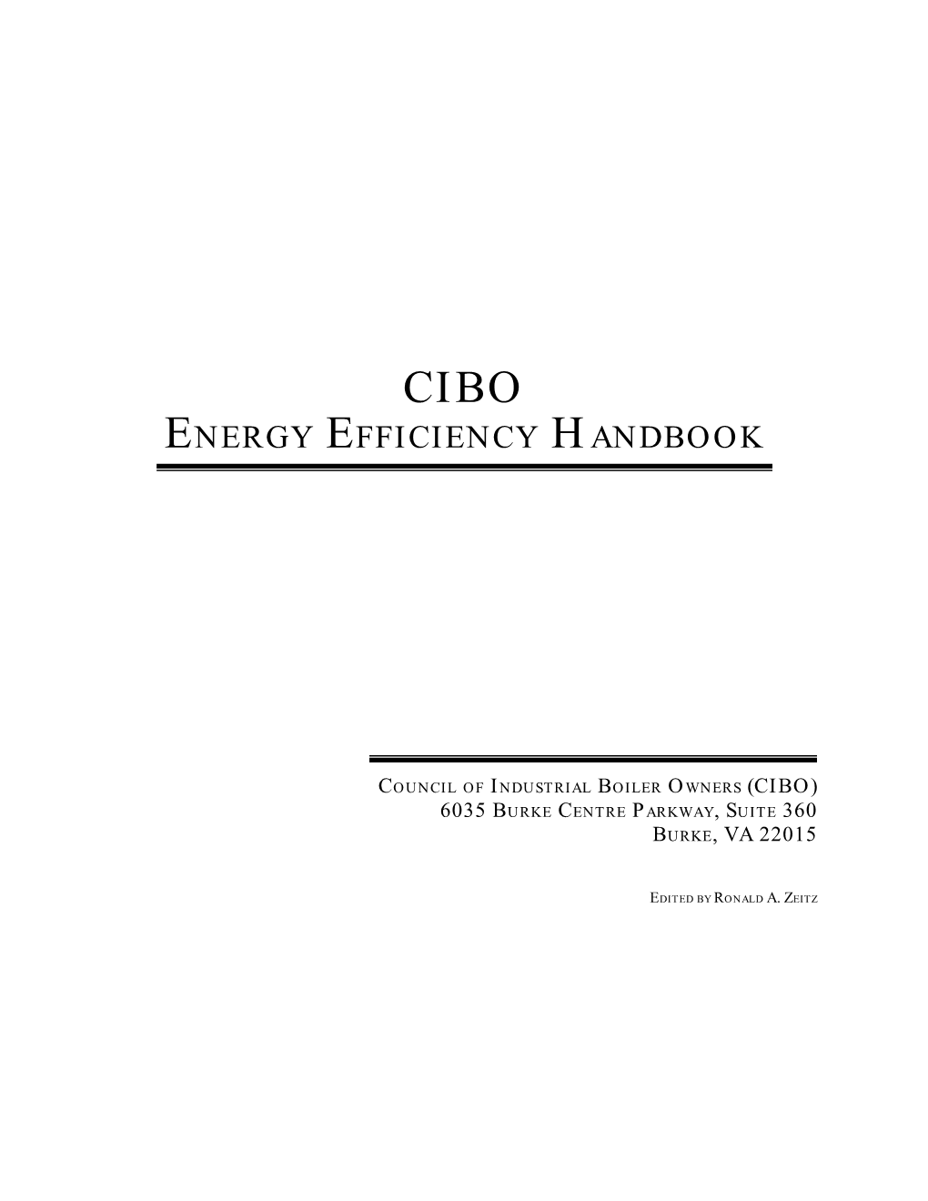 Cibo Energy Efficiency Handbook