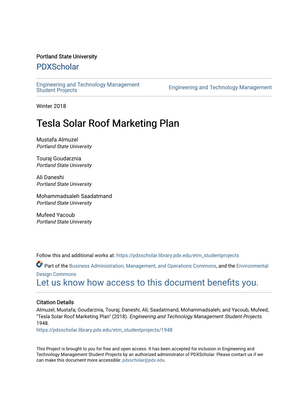 Tesla Solar Roof Marketing Plan