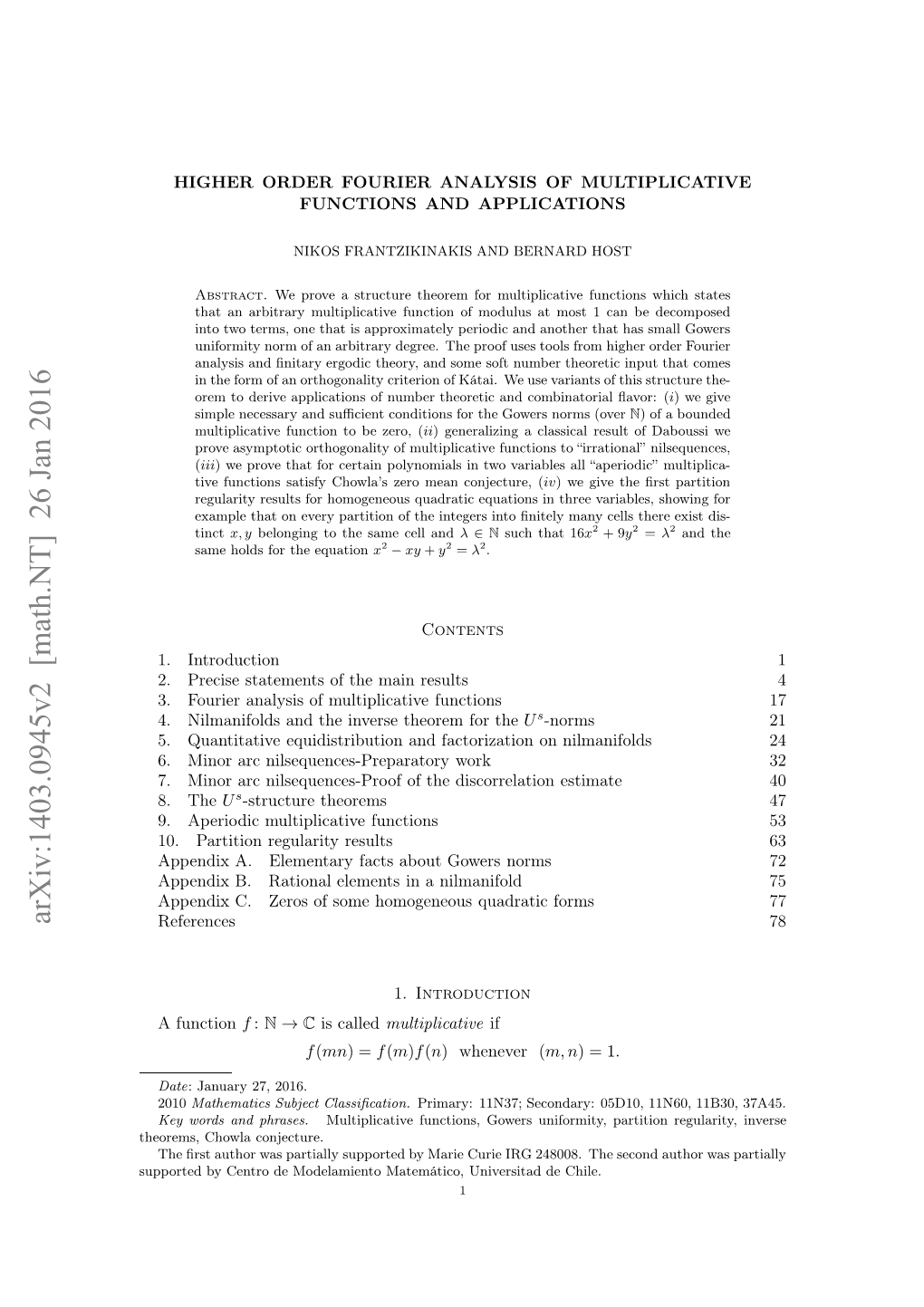 Higher Order Fourier Analysis of Multiplicative Functions and Applications