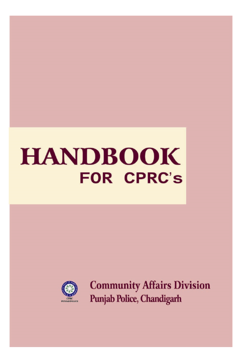 HANDBOOK for CPRC's