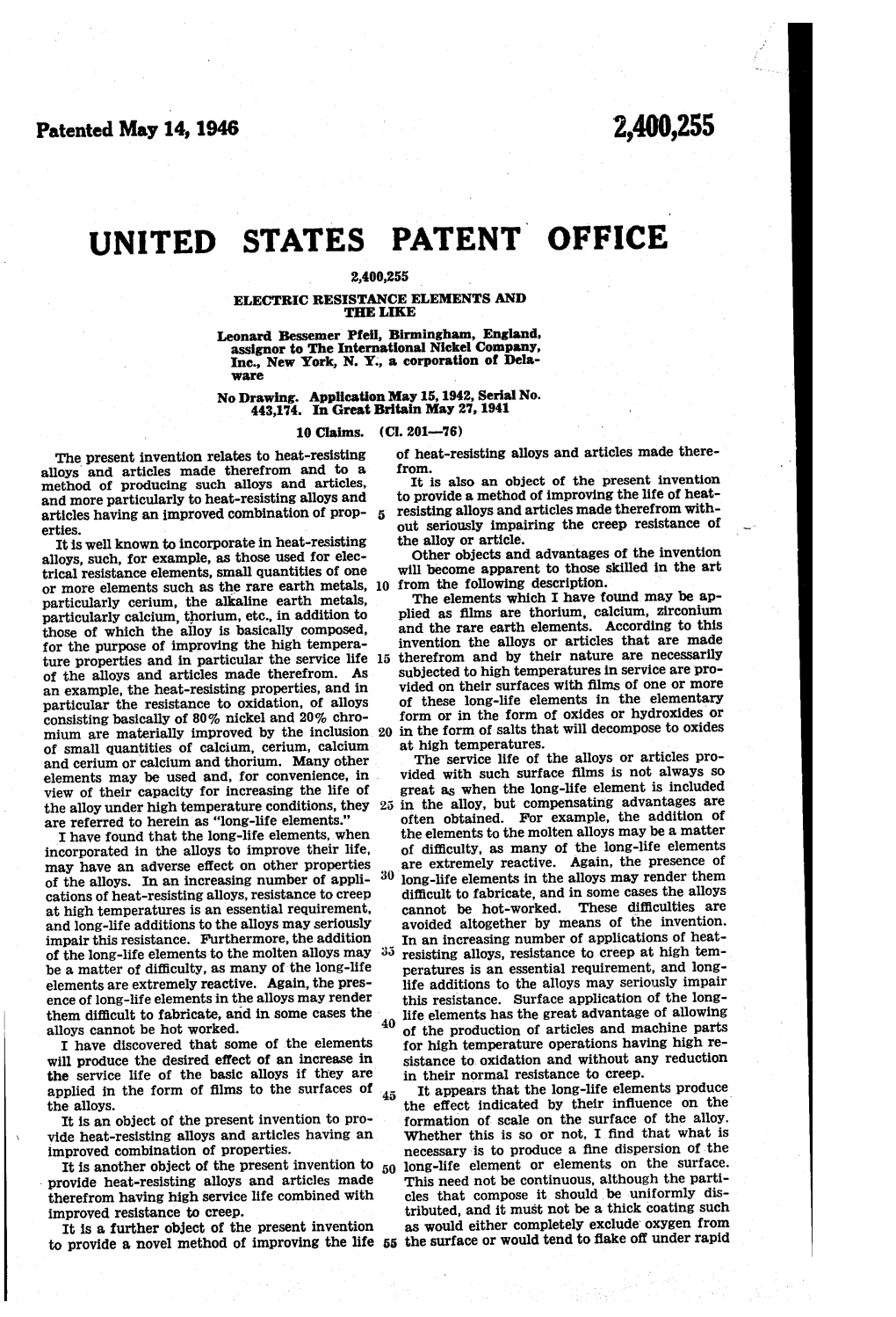 United States Patent Office