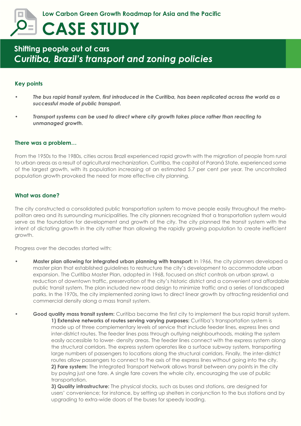 CS Curitiba Brazils Transport and Zoning Policies