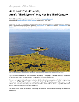 Third System” May Not See Third Century