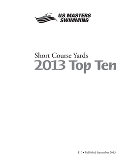 Short Course Yards 2013 Top Ten