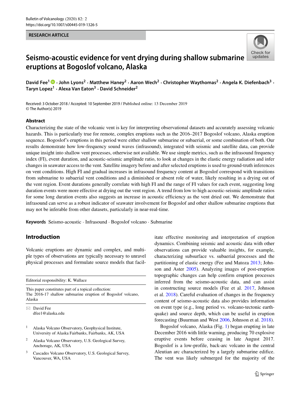 Seismo-Acoustic Evidence for Vent Drying During Shallow Submarine Eruptions at Bogoslof Volcano, Alaska