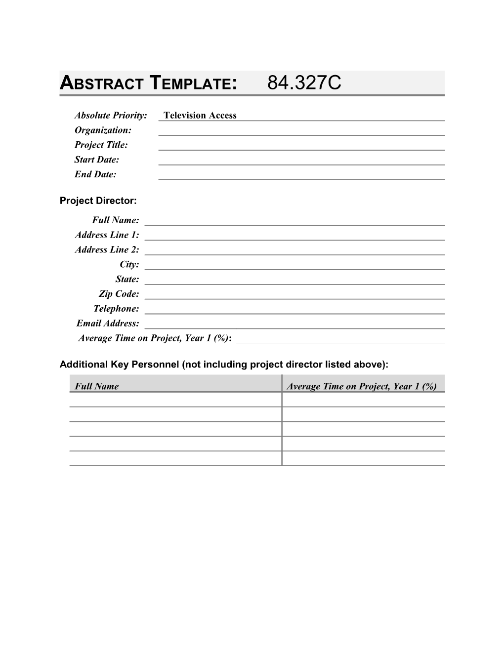 Abstract Template: 84.327C (MS Word)