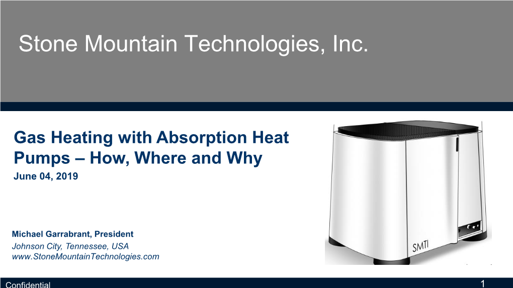 Gas Heating with Absorption Heat Pumps – How, Where and Why June 04, 2019