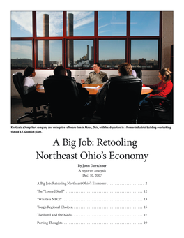 A Big Job: Retooling Northeast Ohio's Economy