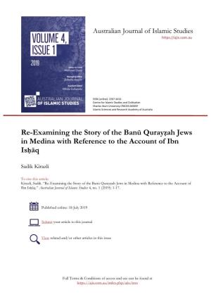 Re-Examining the Story of the Banū Qurayẓah Jews in Medina with Reference to the Account of Ibn Isḥāq
