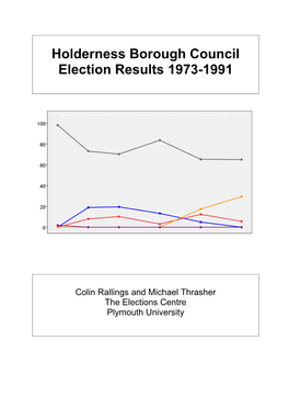 Holderness Borough Council Election Results 1973-1991