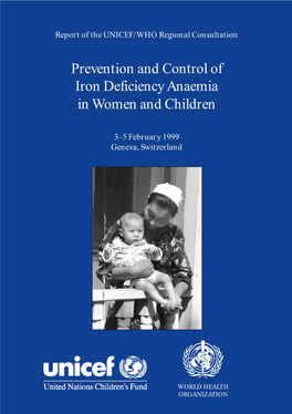 Prevention and Control of Iron Deficiency Anaemia in Women and Children