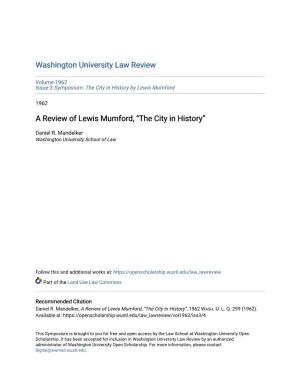 A Review of Lewis Mumford, “The City in History”