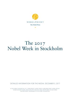 Nobel Week Stockholm 2017