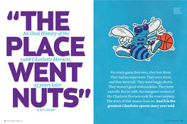 An Oral History of the 1988 Charlotte Hornets, 25 Years Later