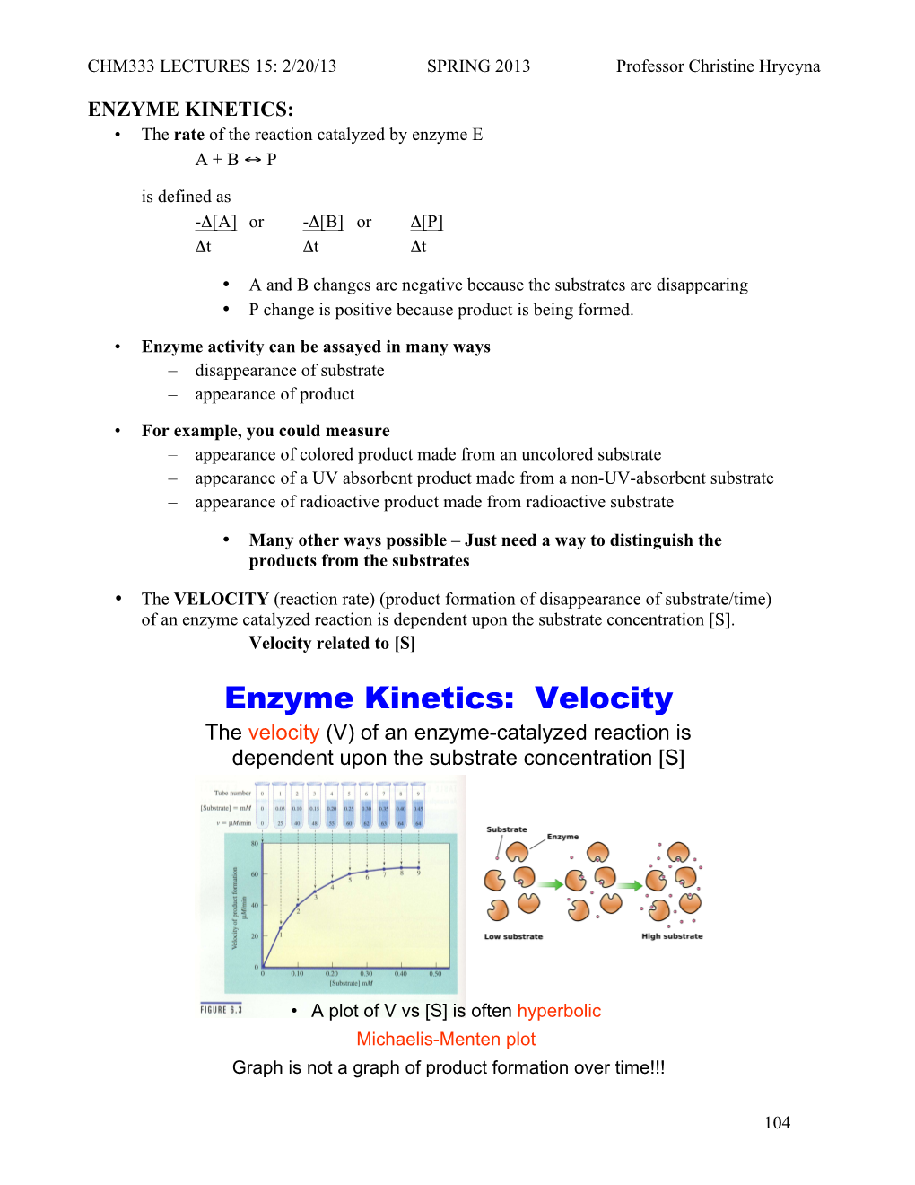 Enzyme Kinetics • The Rate Of The Reaction Catalyzed By Enzyme E A B ↔ P Docslib 3827