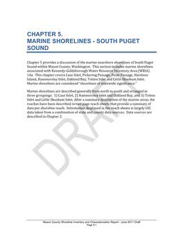 Chapter 5. Marine Shorelines - South Puget Sound