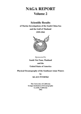 Physical Oceanography of the Southeast Asian Waters by KLAUS WYRTKI