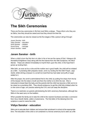 The Sikh Ceremonies