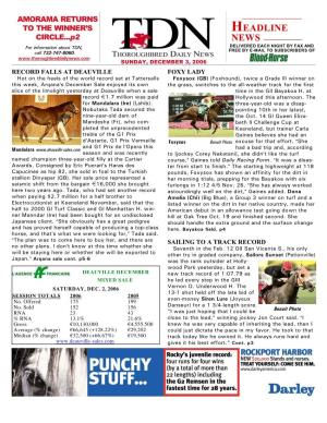 HEADLINE NEWS • 12/3/06 • PAGE 2 of 6