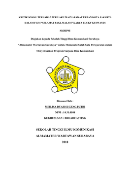 Sekolah Tinggi Ilmu Komunikasi Almamater Wartawan Surabaya 2018