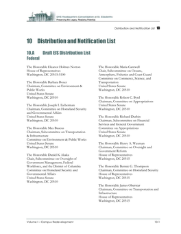 10 Distribution and Notification List