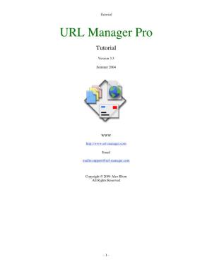 Tutorial URL Manager Pro Tutorial