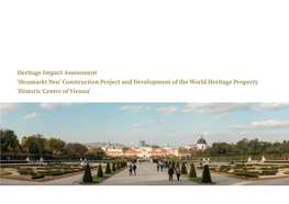 Heritage Impact Assessment ‘Heumarkt Neu’ Construction Project and Development of the World Heritage Property ‘Historic Centre of Vienna’