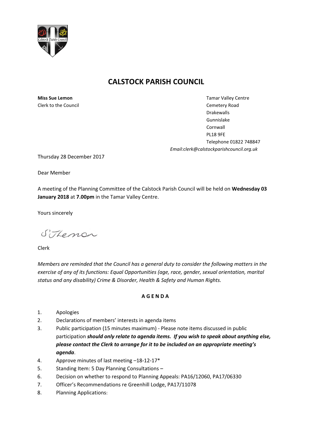 Calstock Parish Council