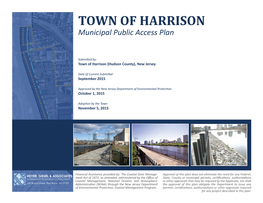TOWN of HARRISON a V AVE E LAND N ST CLEVE an C S Municipal Public Waccess Plan U