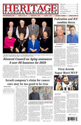 First Jewish Super Bowl MVP Kinneret Council on Aging Announces 8
