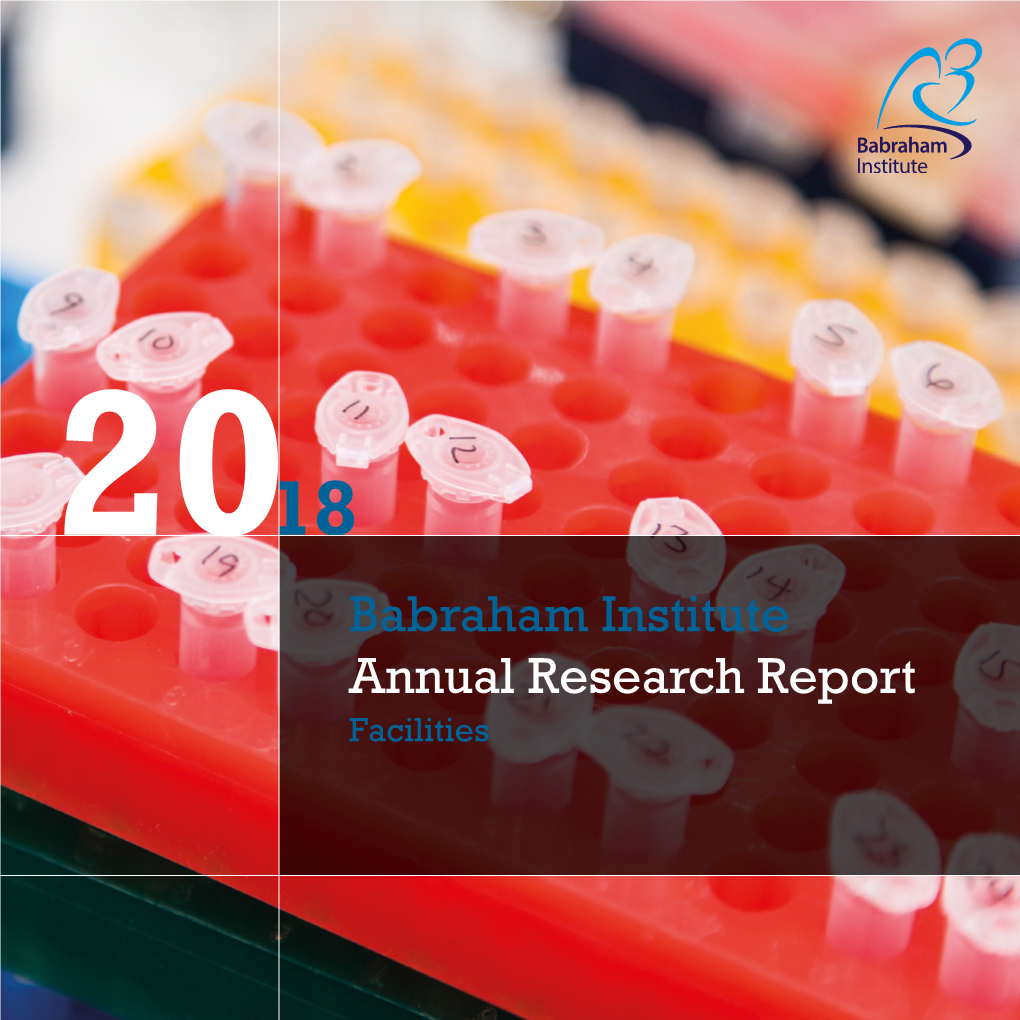 Facilities Section of the Annual Research Report