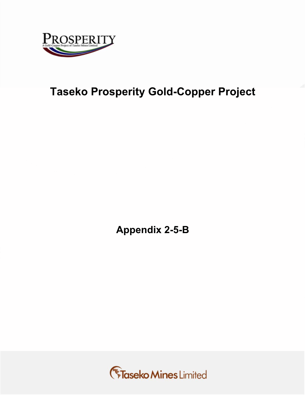 Taseko Prosperity Gold-Copper Project