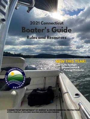 2021 Connecticut Boater's Guide Rules and Resources