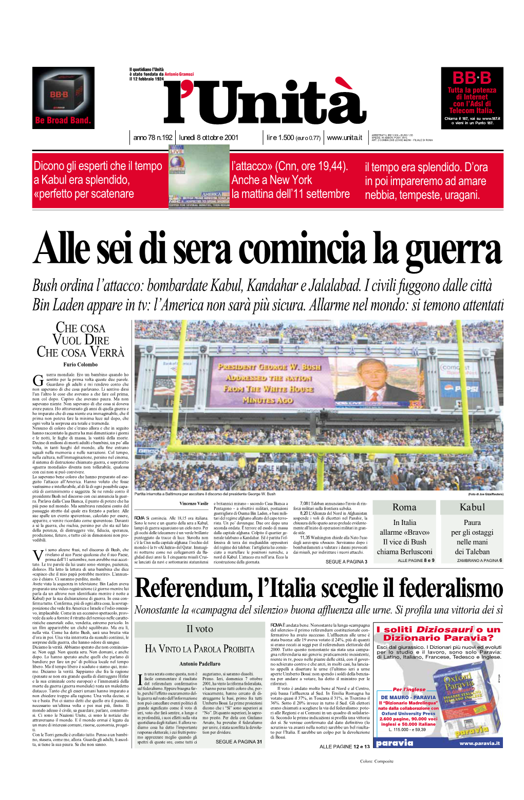 Referendum, L'italia Sceglie Il Federalismo