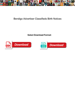 Bendigo Advertiser Classifieds Birth Notices