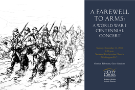 A Farewell to Arms: a World War I Centennial Concert