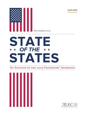 State of the States: an Analysis of the 2019 Governors' Addresses