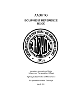 Equipment Reference Book