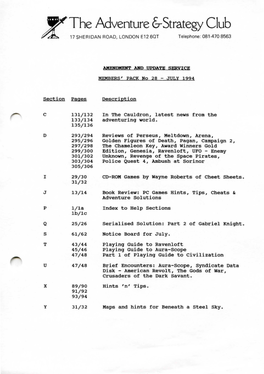 Section Pages P L/La 1B/1C AMENDMENT and Update SERVICE MEMBERS' PACK No 28