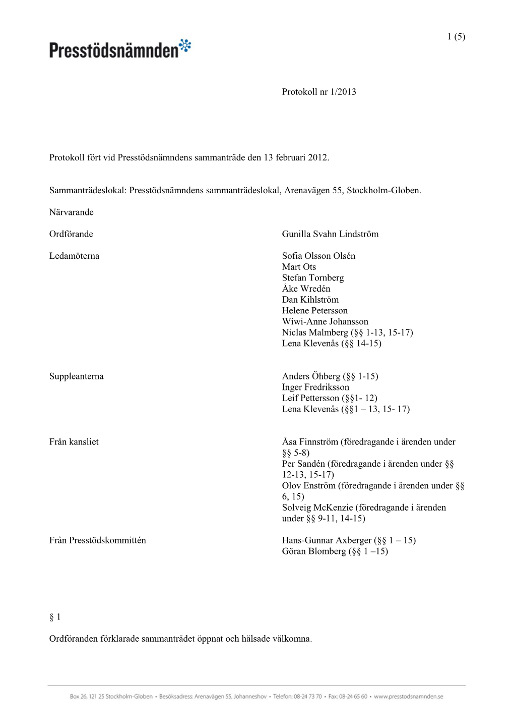 Presstödsnämndens Protokoll 2013.Pdf