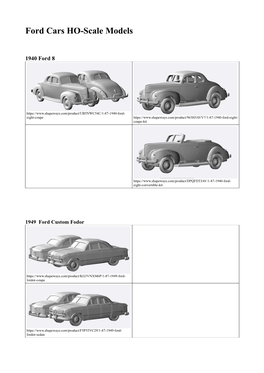 Ford Cars HO-Scale Models.Pdf