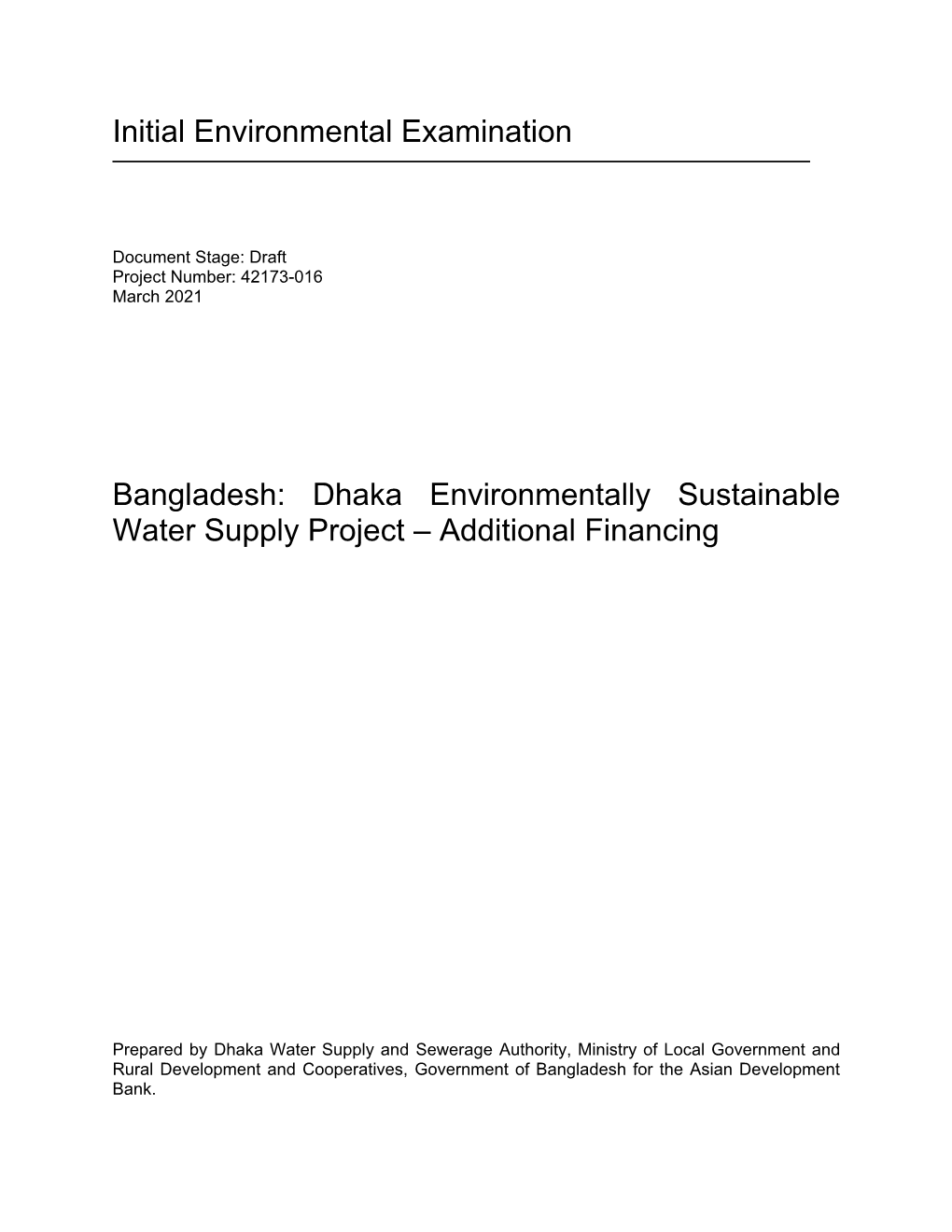 42173-016: Dhaka Environmentally
