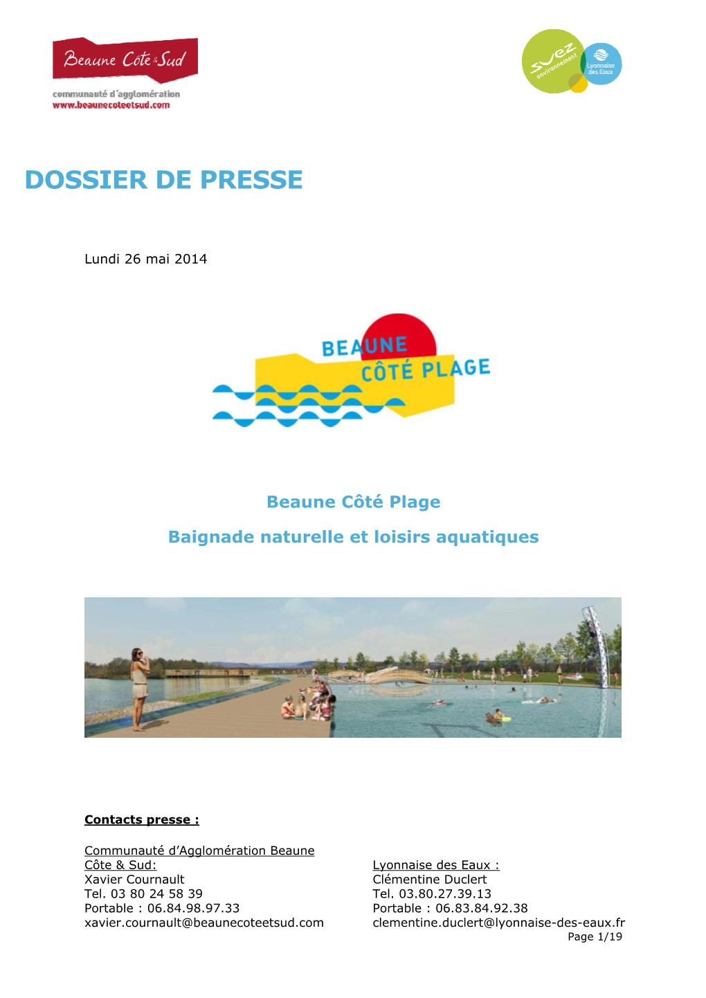 Dossier De Presse Beaune Côté Plage