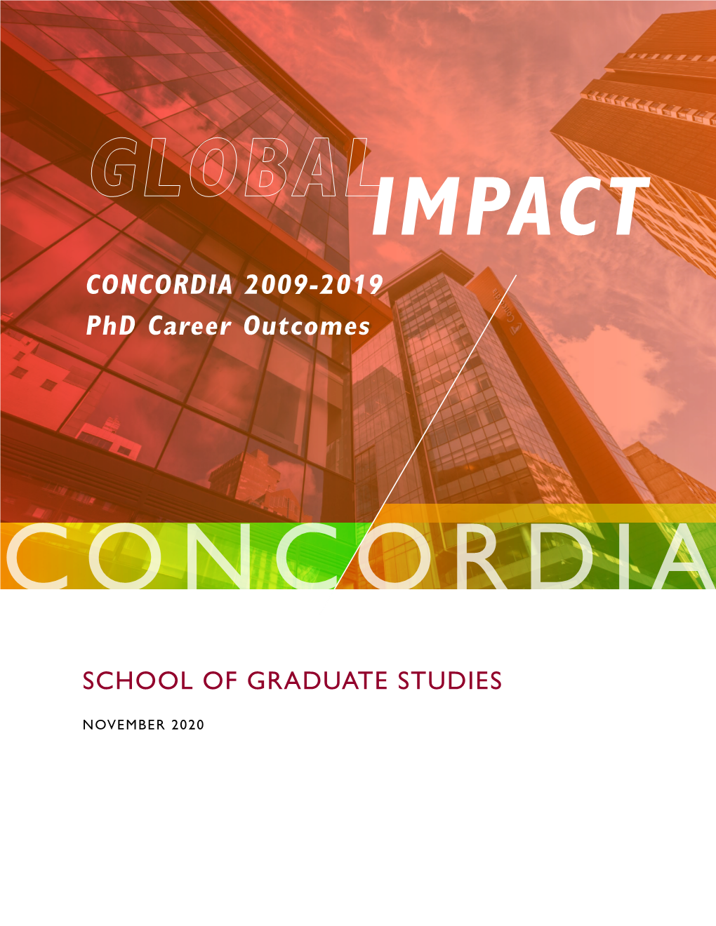 CONCORDIA 2009-2019 Phd Career Outcomes