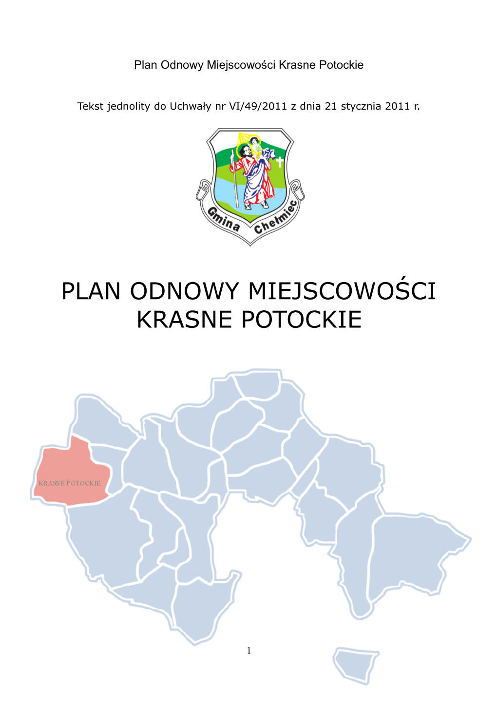 Plan Odnowy Miejscowości Krasne Potockie